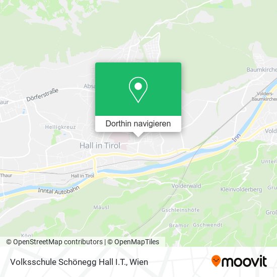 Volksschule Schönegg Hall I.T. Karte