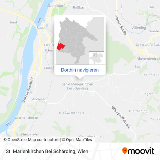 St. Marienkirchen Bei Schärding Karte