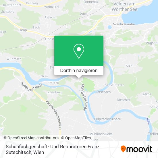 Schuhfachgeschäft- Und Reparaturen Franz Sutschitsch Karte