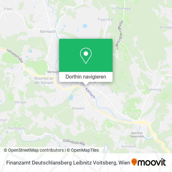 Finanzamt Deutschlansberg Leibnitz Voitsberg Karte