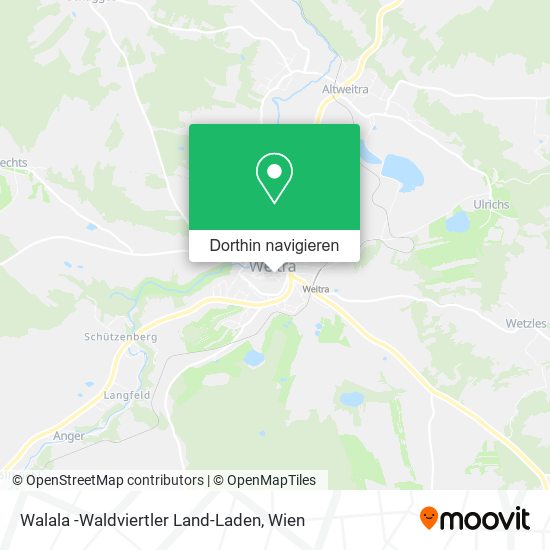 Walala -Waldviertler Land-Laden Karte