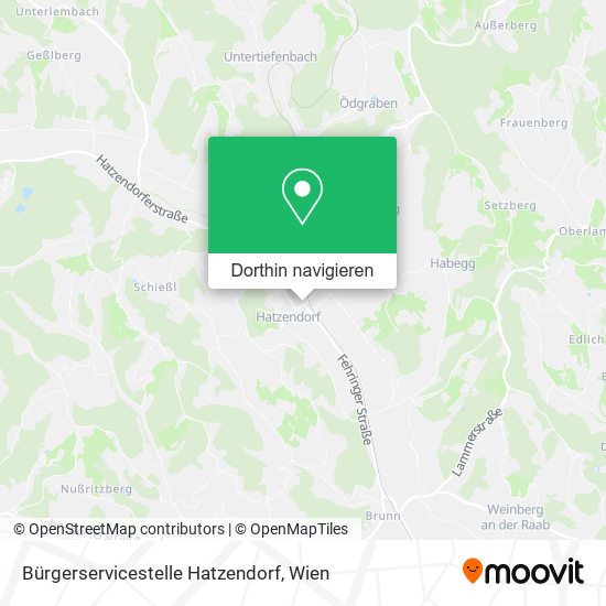 Bürgerservicestelle Hatzendorf Karte