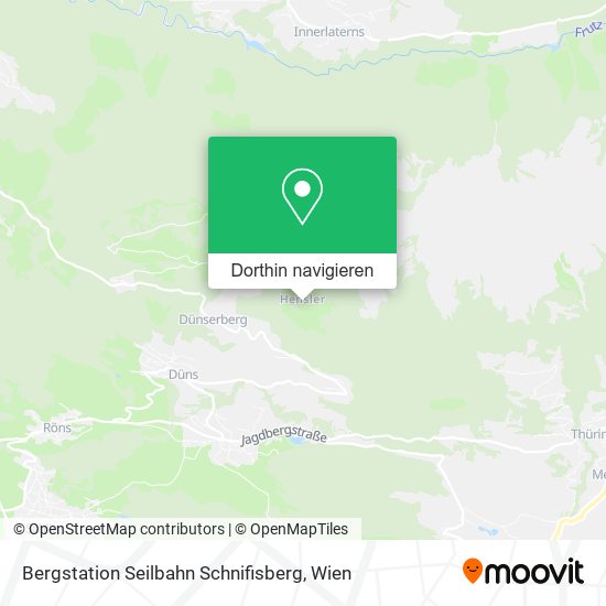 Bergstation Seilbahn Schnifisberg Karte
