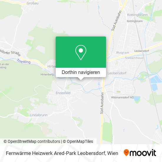 Fernwärme Heizwerk Ared-Park Leobersdorf Karte