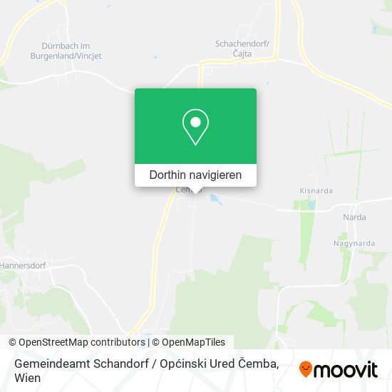 Gemeindeamt Schandorf / Općinski Ured Čemba Karte