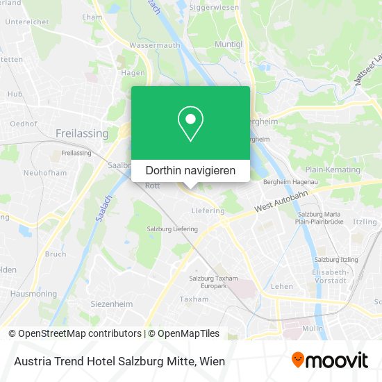 Austria Trend Hotel Salzburg Mitte Karte