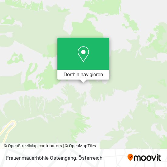 Frauenmauerhöhle Osteingang Karte