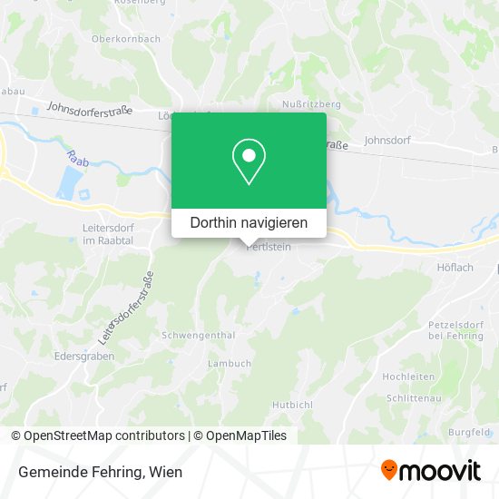 Gemeinde Fehring Karte