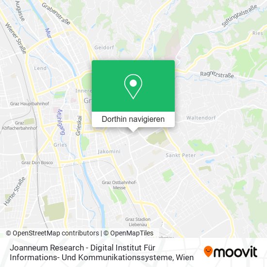 Joanneum Research - Digital Institut Für Informations- Und Kommunikationssysteme Karte