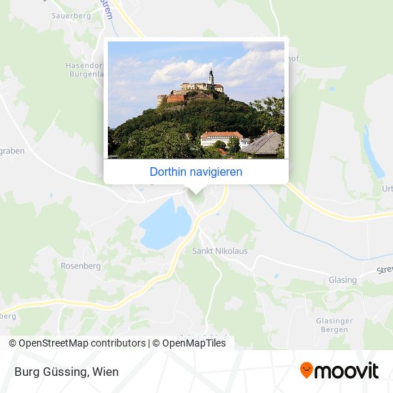 Burg Güssing Karte