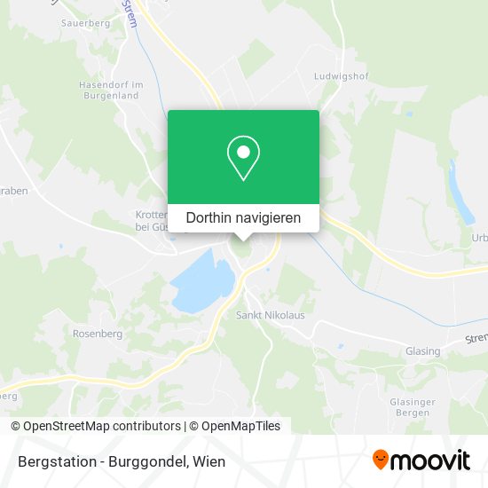 Bergstation - Burggondel Karte