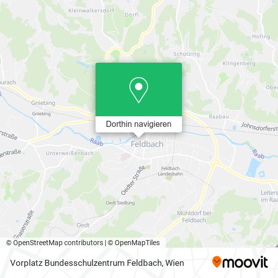 Vorplatz Bundesschulzentrum Feldbach Karte