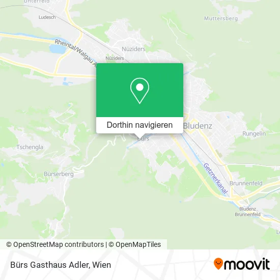 Bürs Gasthaus Adler Karte
