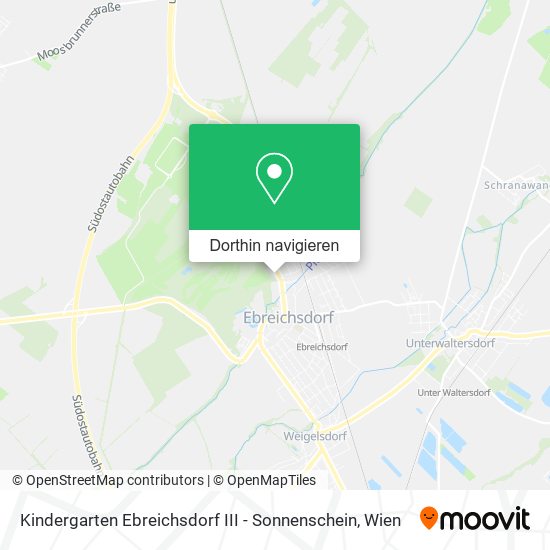 Kindergarten Ebreichsdorf III - Sonnenschein Karte
