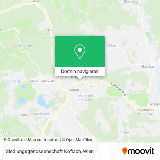 Siedlungsgenossenschaft Köflach Karte