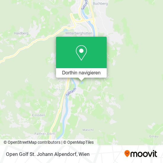Open Golf St. Johann Alpendorf Karte