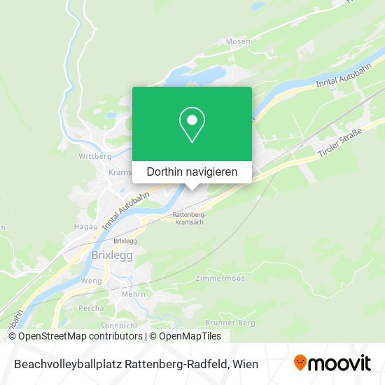 Beachvolleyballplatz Rattenberg-Radfeld Karte