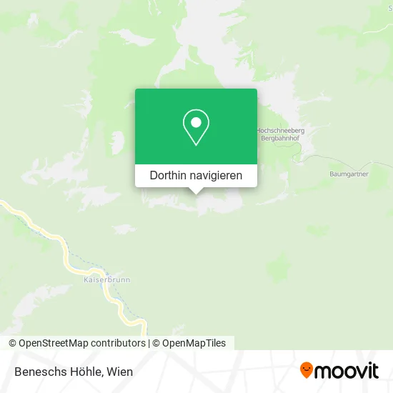 Beneschs Höhle Karte