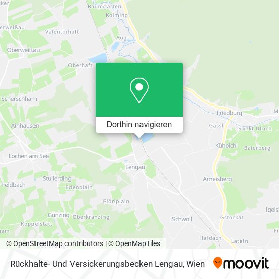Rückhalte- Und Versickerungsbecken Lengau Karte