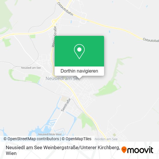 Neusiedl am See Weinbergstraße / Unterer Kirchberg Karte