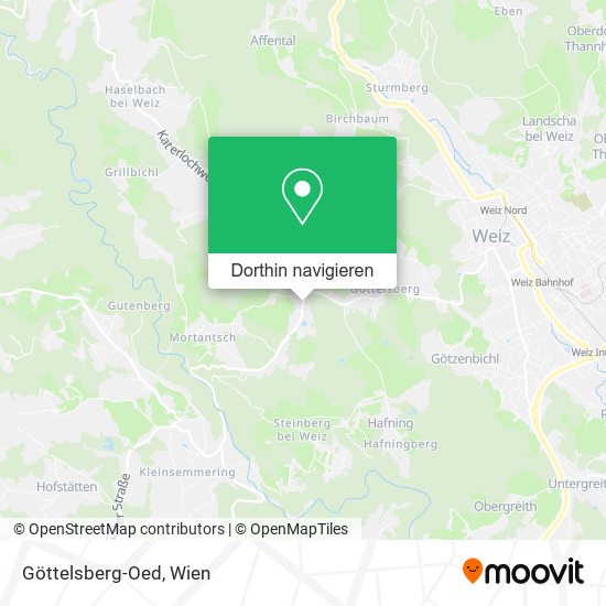 Göttelsberg-Oed Karte