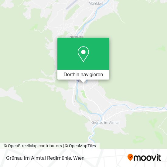 Grünau Im Almtal Redlmühle Karte