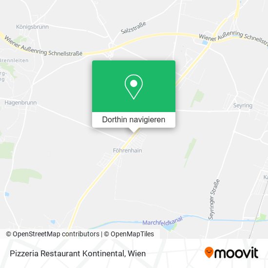 Pizzeria Restaurant Kontinental Karte