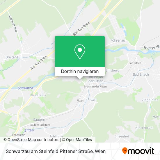 Schwarzau am Steinfeld Pittener Straße Karte