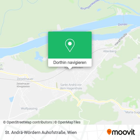 St. Andrä-Wördern Auhofstraße Karte
