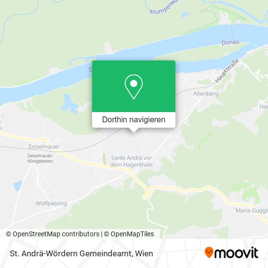 St. Andrä-Wördern Gemeindeamt Karte