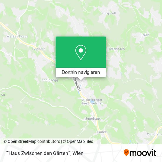 ""Haus Zwischen den Gärten"" Karte
