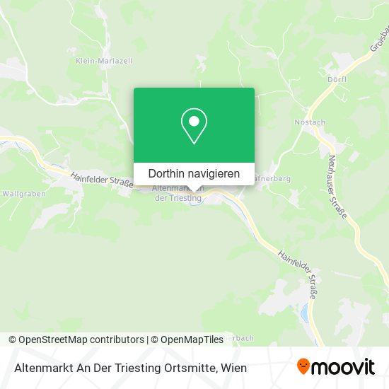 Altenmarkt An Der Triesting Ortsmitte Karte