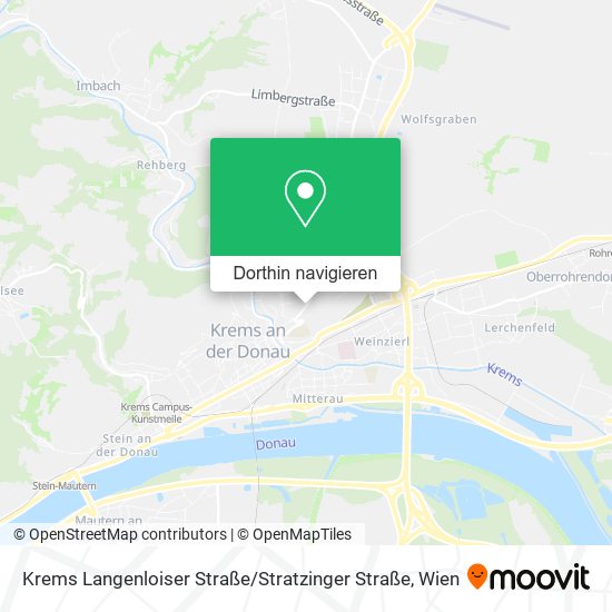 Krems Langenloiser Straße / Stratzinger Straße Karte