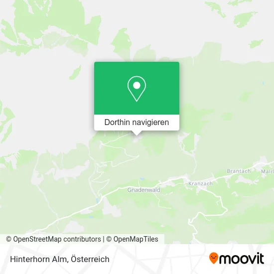 Hinterhorn Alm Karte