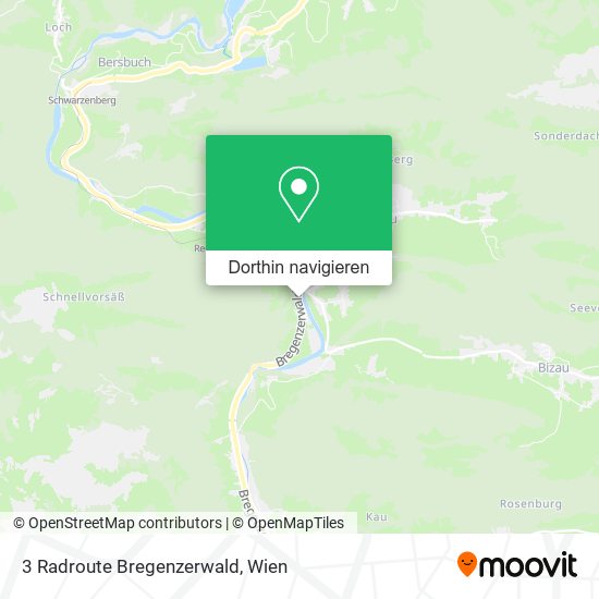 3 Radroute Bregenzerwald Karte