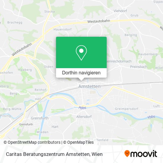 Caritas Beratungszentrum Amstetten Karte