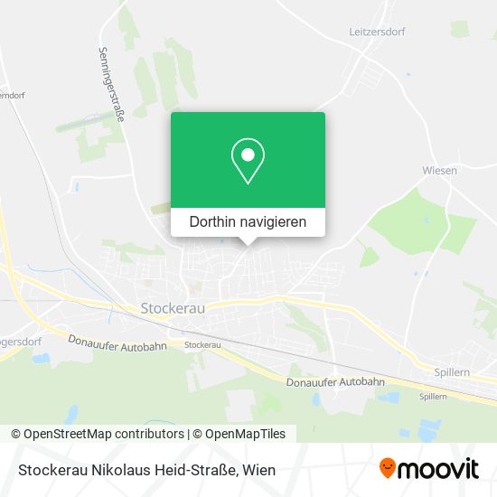 Stockerau Nikolaus Heid-Straße Karte