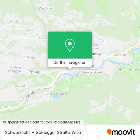 Schwarzach I.P. Goldegger Straße Karte