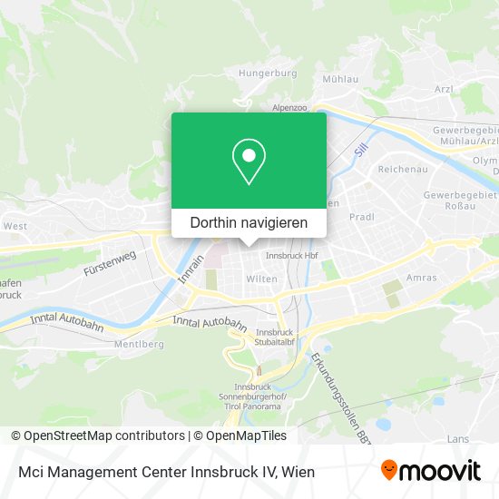 Mci Management Center Innsbruck IV Karte