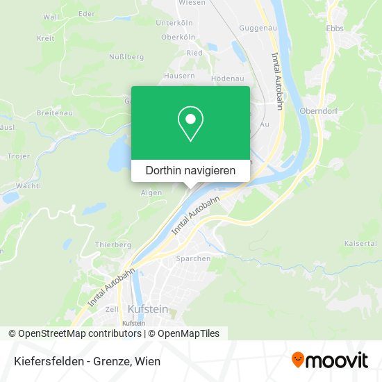 Kiefersfelden - Grenze Karte