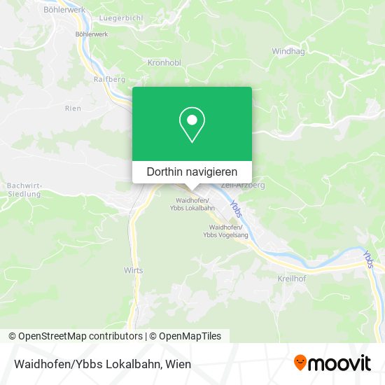 Waidhofen/Ybbs Lokalbahn Karte