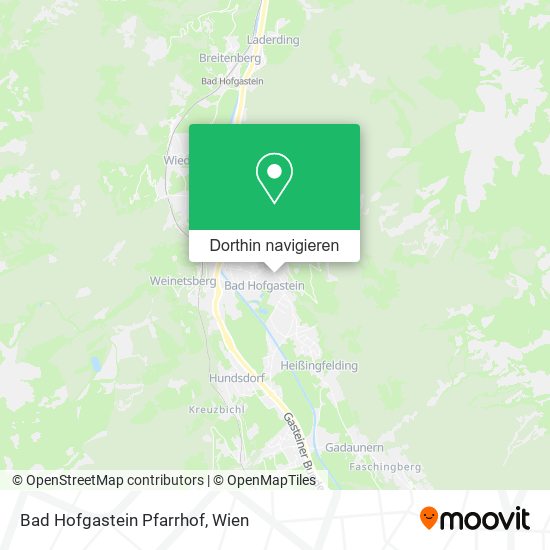 Bad Hofgastein Pfarrhof Karte