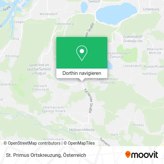 St. Primus Ortskreuzung Karte