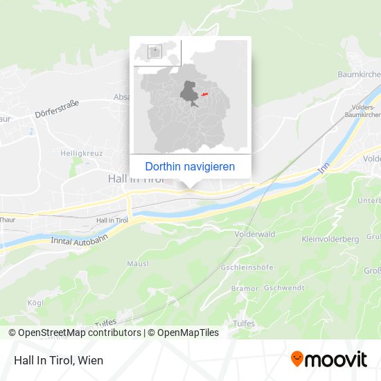 Hall In Tirol Karte