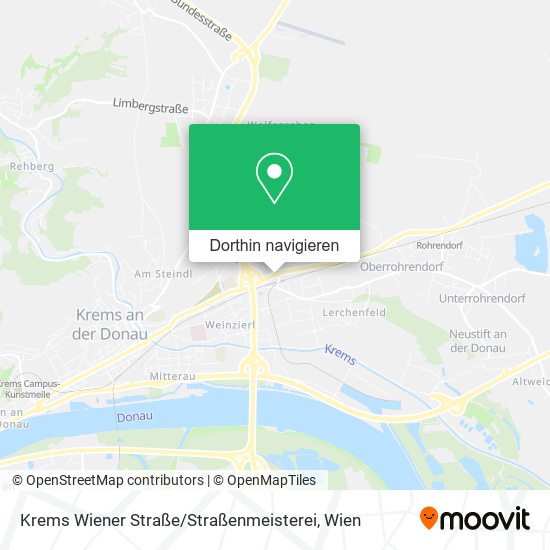 Krems Wiener Straße / Straßenmeisterei Karte