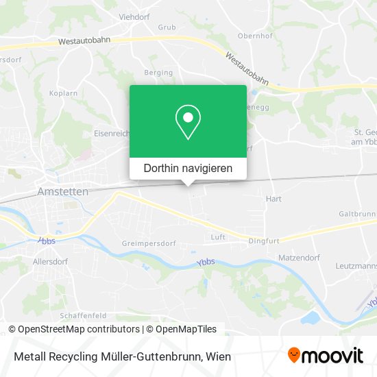 Metall Recycling Müller-Guttenbrunn Karte