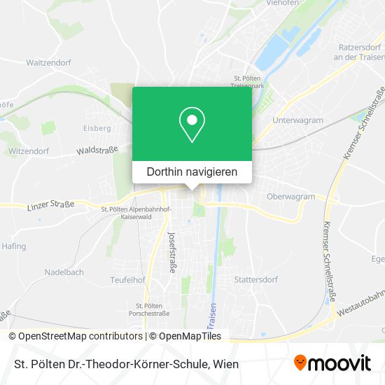 St. Pölten Dr.-Theodor-Körner-Schule Karte