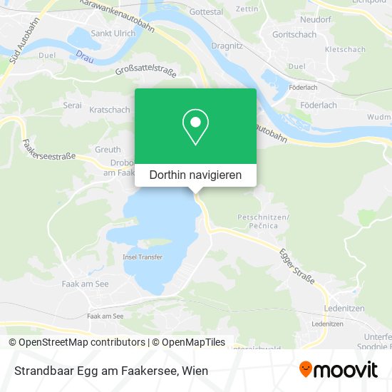 Strandbaar Egg am Faakersee Karte