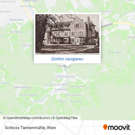 Schloss Tannenmühle Karte