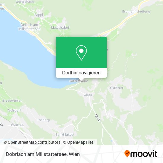 Döbriach am Millstättersee Karte